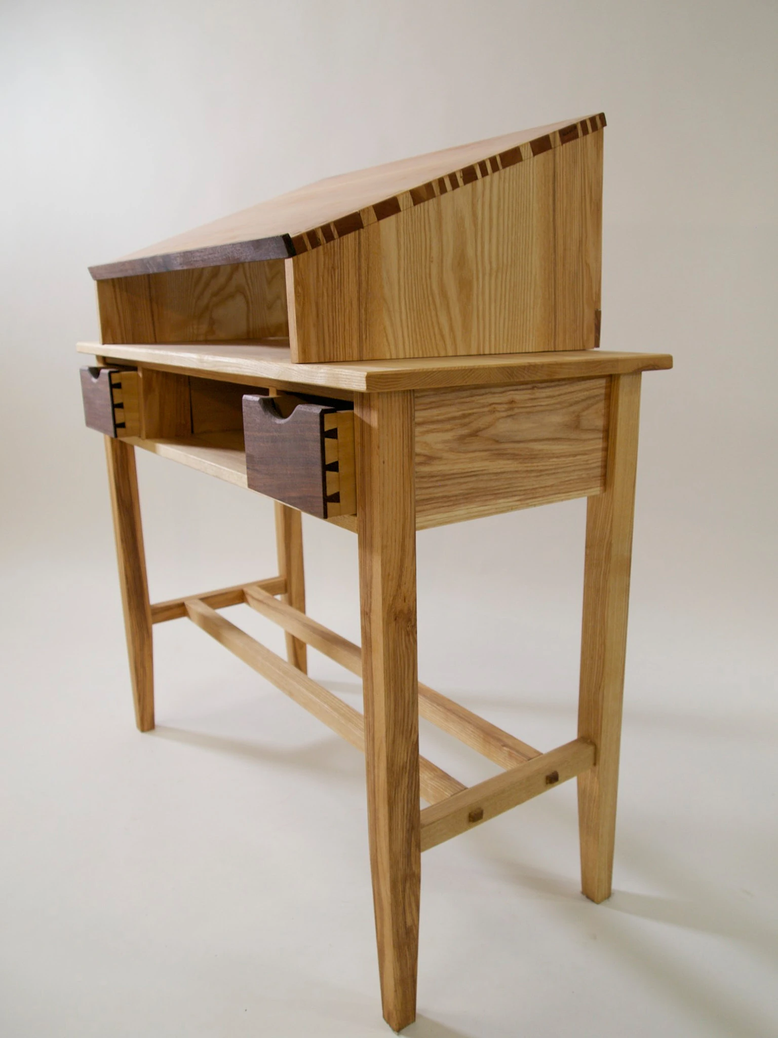 wooden drafting desk