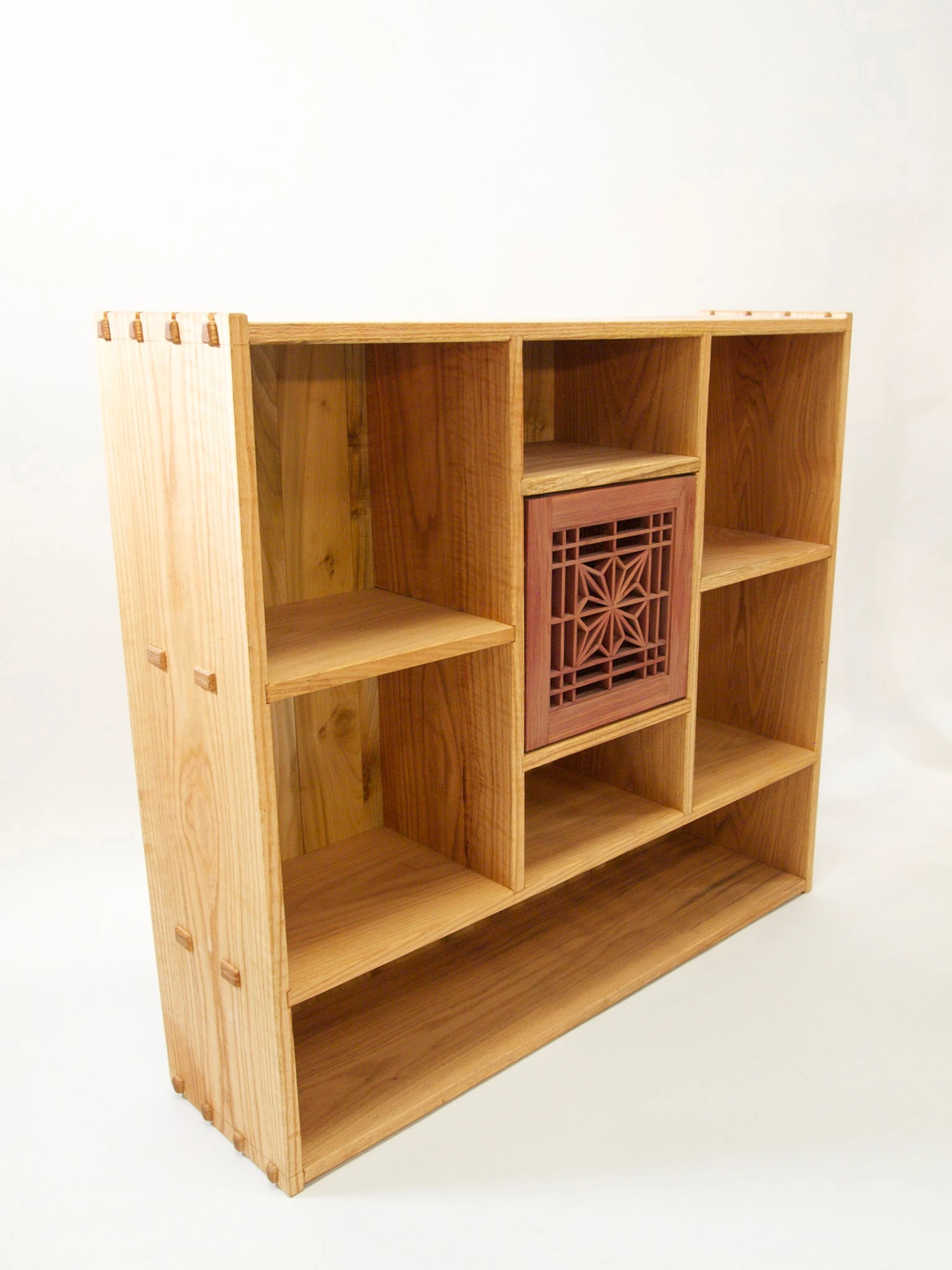 Kumiko-style wall cabinet
